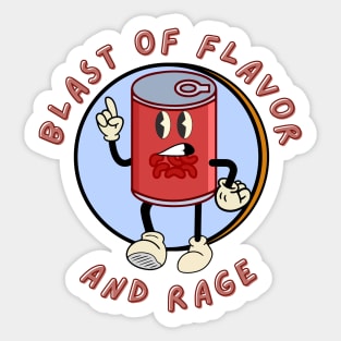 Blast of Flavor and Rage Sticker